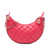 Chanel Small Quilted Lambskin Chain Around Hook Hobo Bag Secondhand