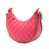 Secondhand Chanel Small Quilted Lambskin Chain Around Hook Hobo Bag