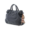 Burberry Medium Leather and House Check Banner Satchel Secondhand