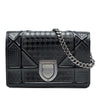 Dior Baby Metallic Patent Microcannage Diorama Flap Secondhand