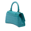 Balenciaga Croc Embossed Calfskin Hourglass Top Handle Bag XS Secondhand