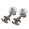 Chanel Brass and Enamel Lady Bug CC Drop Bullet Backs Earrings Secondhand