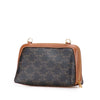 Celine Triomphe Coated Canvas Clutch On Chain Secondhand