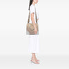 Secondhand Prada Saffiano Trimmed Canvas Canapa Satchel