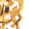 Chanel Gold Plated CC Square Clip On Earrings Secondhand