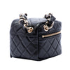 Chanel CC Quilted Lambskin Cube Wristlet Vanity Case Secondhand
