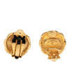 Chanel CC Gold Plated Flower Clip On Earrings Secondhand