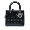 Dior Small Patent Cannage Lady Dior Secondhand
