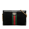 Secondhand Gucci Small Suede Web Ophidia Chain Crossbody
