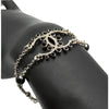 Chanel Gold Plated CC Faux Pearl Rhinestones Bracelet Secondhand