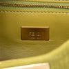 Fendi Small Embossed Suede Peekaboo Click Clutch on Chain Secondhand
