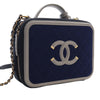 Chanel Medium Tricolor Jersey CC Filigree Vanity Case Secondhand
