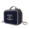 Chanel Medium Tricolor Jersey CC Filigree Vanity Case Secondhand