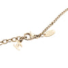 Chanel CC Gold Plated Resin and Strass Clear Dome Hologram Glitter Pendant Necklace Secondhand