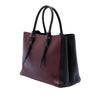 Prada Medium Bicolor City Calf Double Satchel Secondhand