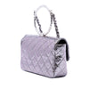 Chanel Mini Quilted Metallic Calfskin Ring Top Handle Flap Secondhand