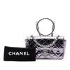 Chanel Mini Quilted Metallic Calfskin Ring Top Handle Flap Secondhand