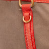 Secondhand Prada Canvas Canapa Logo Bow Satchel