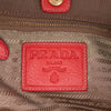 Secondhand Prada Canvas Canapa Logo Bow Satchel