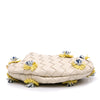Secondhand Bottega Veneta Baby Lambskin Intrecciato Floral Sardine