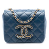 Chanel Mini Quilted Lambskin CC Crystal Full Flap Secondhand