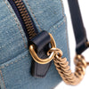 Gucci Small GG Marmont Embroidered Matelasse Denim Crossbody Secondhand
