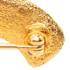 Chanel Gold Plated CC Brooch Secondhand
