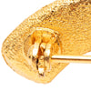 Chanel Gold Plated CC Brooch Secondhand