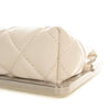 Chanel CC Quilted Acrylic and Lambskin Evening Clutch With Chain Secondhand