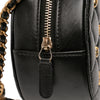 Chanel Quilted Lambskin Egyptian Amulet Charms Round Clutch with Chain Secondhand