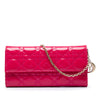 Dior Patent Cannage Lady Dior Wallet On Chain Secondhand