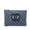 Secondhand Chanel Medium Quilted Denim Wild Stitch Fringe O Case Clutch
