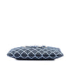 Secondhand Chanel Medium Quilted Denim Wild Stitch Fringe O Case Clutch