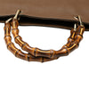 Gucci Large Calfskin Bamboo Shopper Satchel Secondhand
