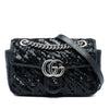 Gucci Small GG Marmont Matelasse Diagonal Sequin and Calfskin Torchon Shoulder Bag Secondhand