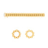 Secondhand Cartier Honeymoon Reversible Bracelet and Earring Set - '90s