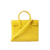 Saint Laurent Paris Sac de Jour Nano Leather 2Way Handbag Yellow 398710 Secondhand