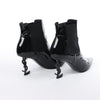 Secondhand Saint Laurent Paris Opium Patent leather Ankle Boots in Black AU484171 , Size 37.5 EU