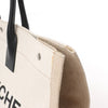 Saint Laurent Rive Gauche Large Tote Bag in Printed Canvas and Leather in Beige 499290 Secondhand