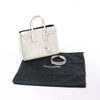 Saint Laurent Paris Sac de Jour Leather 2way Handbag in White 378299 Secondhand