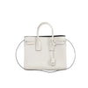 Saint Laurent Paris Sac de Jour Leather 2way Handbag in White 378299 Secondhand