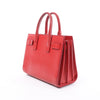 Saint Laurent Paris Sac de Jour Nano Leather Handbag in Red Secondhand