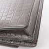 Saint Laurent Paris Sunset Medium Mock Croc Shoulder Bag in Gray 442906 Secondhand