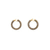 Secondhand Salvati Diamonds and Gold Hoop Earrings - '10s