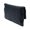 Chanel Quilted Lambskin Boy Foldover Clutch Secondhand