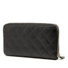 Chanel CC Quilted Caviar Zip Around Long Wallet Secondhand