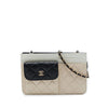 Chanel CC Tricolor Quilted Goatskin Multi Pocket Wallet On Chain Secondhand