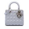 Secondhand Dior Medium Pearlescent Lambskin Cannage Lady Dior