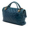 Chanel Medium Glazed Calfskin Castle Rock Top Handle Flap Secondhand