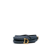 Secondhand Dior Oblique Embroidered Denim Saddle Bag